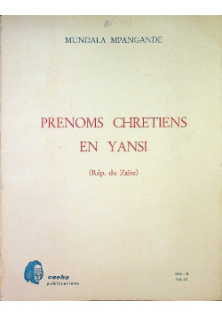 Prenoms Chretiens en Yansi