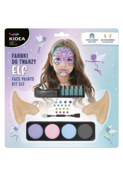 Farbki do twarzy zestaw Elfie uszy KIDEA