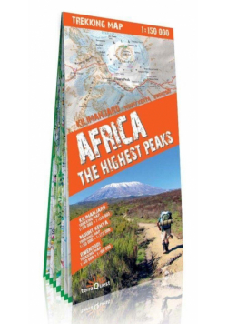 Trekking map Afryka najwy.szczyty 1:150 000 mapa