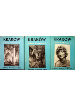 Katalog Zabytków Sztuki Kraków kościoły Śródmieścia 3 tomy