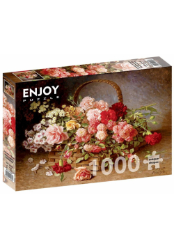 Puzzle 1000 Kosz pełen róż i goździków...