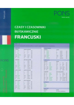 Czasy i czasowniki błyskawicznie. Francuski PONS