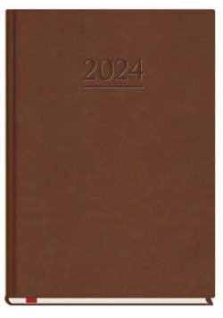 Terminarz 2024 A5 tygodniowy popularny brąz
