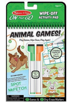 Wipe-Off Activity Pad - Zwierzęta