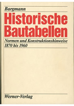 Historische Bautabellen
