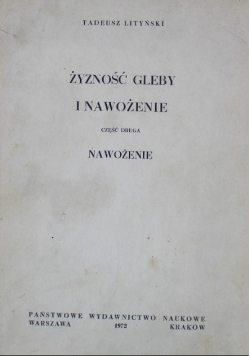 Żyzność gleby i nawożenie Część 2