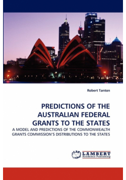 Predictions Of The Australian Federal Grants To The States