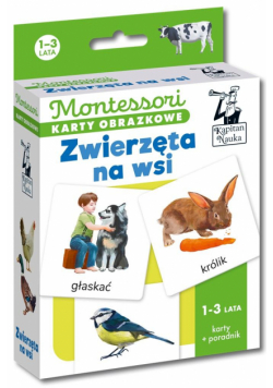 Montessori Karty obrazkowe Zwierzęta 1- lata