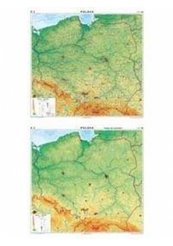 Mapa - Polska. Ogólnogeograficzna / do ćwiczeń