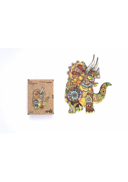 Puzzle drewniane eko 130 Triceratops A3