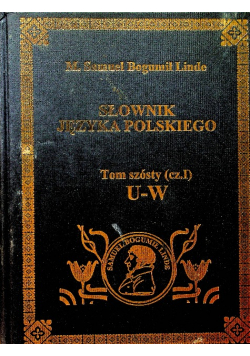 Słownik Języka polskiego Tom część I 6 Reprint z 1860 r.