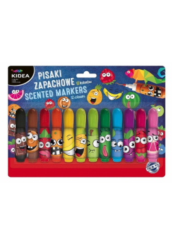 Pisaki zapachowe 12 kolorów KIDEA