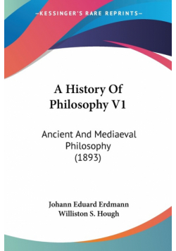 A History Of Philosophy V1