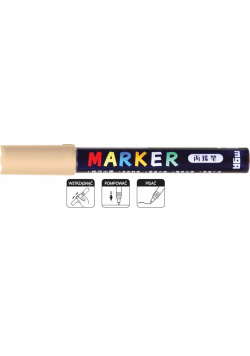 Marker akrylowy 1-2mm jasnopomarańcz. (6szt) M&G