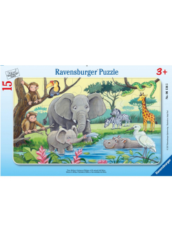 Puzzle 15 Afrykańskie zwierzęta