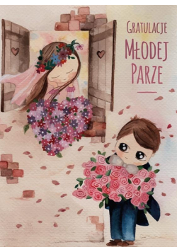 Karnet 118x163 Ślub - Gratulacja Młodej Parze