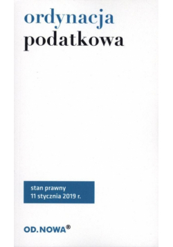 Ordynacja podatkowa 2019