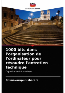 1000 bits dans l'organisation de l'ordinateur pour résoudre l'entretien technique