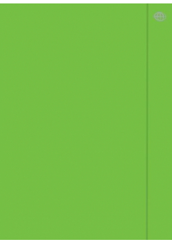 Teczka z gumką A4+ Fluo zielona (10szt)
