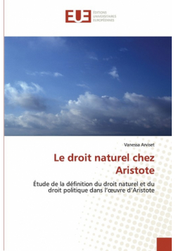 Le droit naturel chez aristote