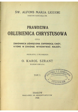 Prawdziwa oblubienica Chrystusowa 1926 r .