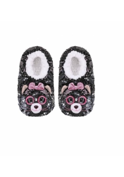 Ty Fashion Kiki - Cekinowe kapcie Kot rozmiar L