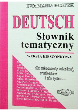 Deutsch Słownik tematyczny Wersja kieszonkowa