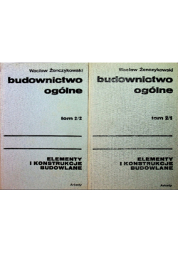 Budownictwo ogólne tom 2 część 1 i 2