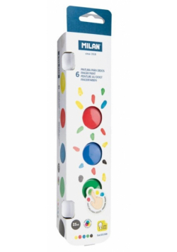 Farby do malowania palcami 6 kolorów x 25ml MILAN