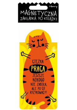 Zakładka magnetyczna - Kot praca