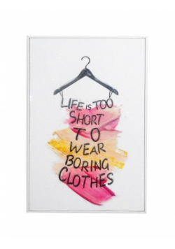 Obraz - Life is too short 20x30cm