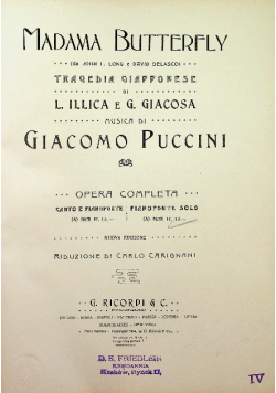 Madama Butterfly 1904 r.