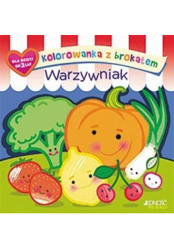 Kolorowanka z brokatem. Warzywniak