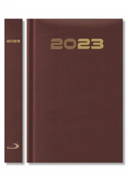 Terminarz 2023 B6 Standard bordowy