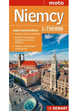 Mapa samochodowa Niemcy 1:750000