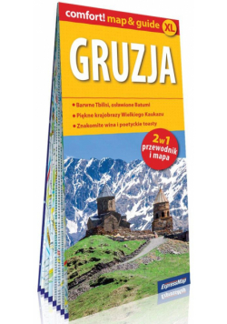 Gruzja laminowany map&guide XL (2w1: przewodnik i mapa)