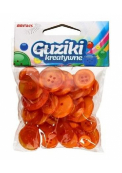 Guziki kreatywne pomarańczowe 40g