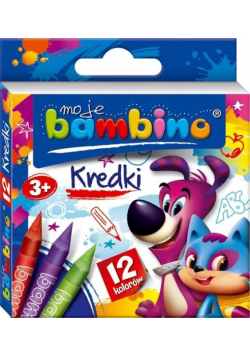 Kredki w pudełku 12 kolorów BAMBINO