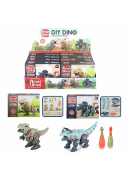 Dinozaur do skręcania 20el MIX