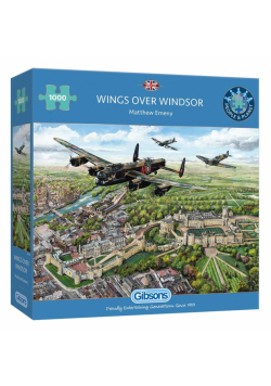 Puzzle 1000 Samoloty nad Zamkiem Windsor