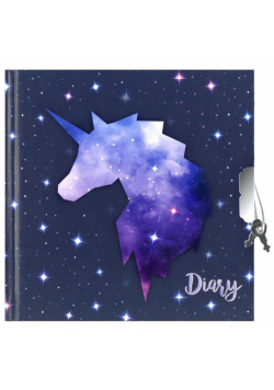 Pamiętnik zamykany Unicorn Galaxy