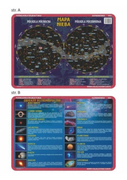 Podkładka edu. 064 - Mapy nieba i obiekty astron.