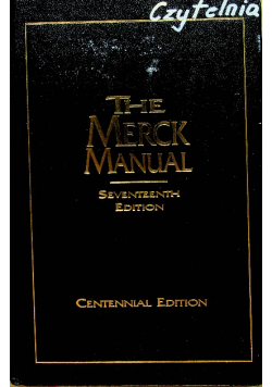 The Merck Manual Seventeenth Edition