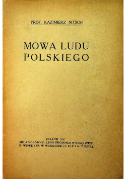 Mowa ludu polskiego 1911 r