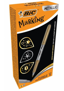 Marker Marking Metallic Ink złoty i srebr. (12szt)