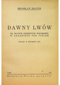 Dawny lwów 1937 r.