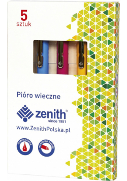 Pióro Omega Chrom Pastel mix (5szt) ZENITH