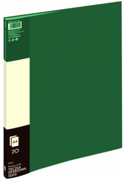 Teczka ofertowa 20 koszulek zielona GRAND