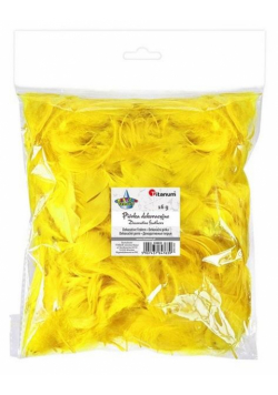 Piórka puch 16g żółte