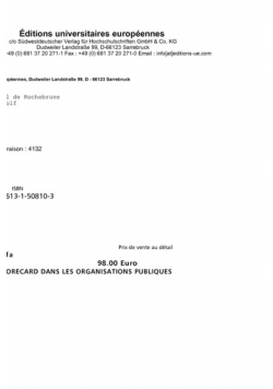 La Balanced Scorecard Dans Les Organisations Publiques